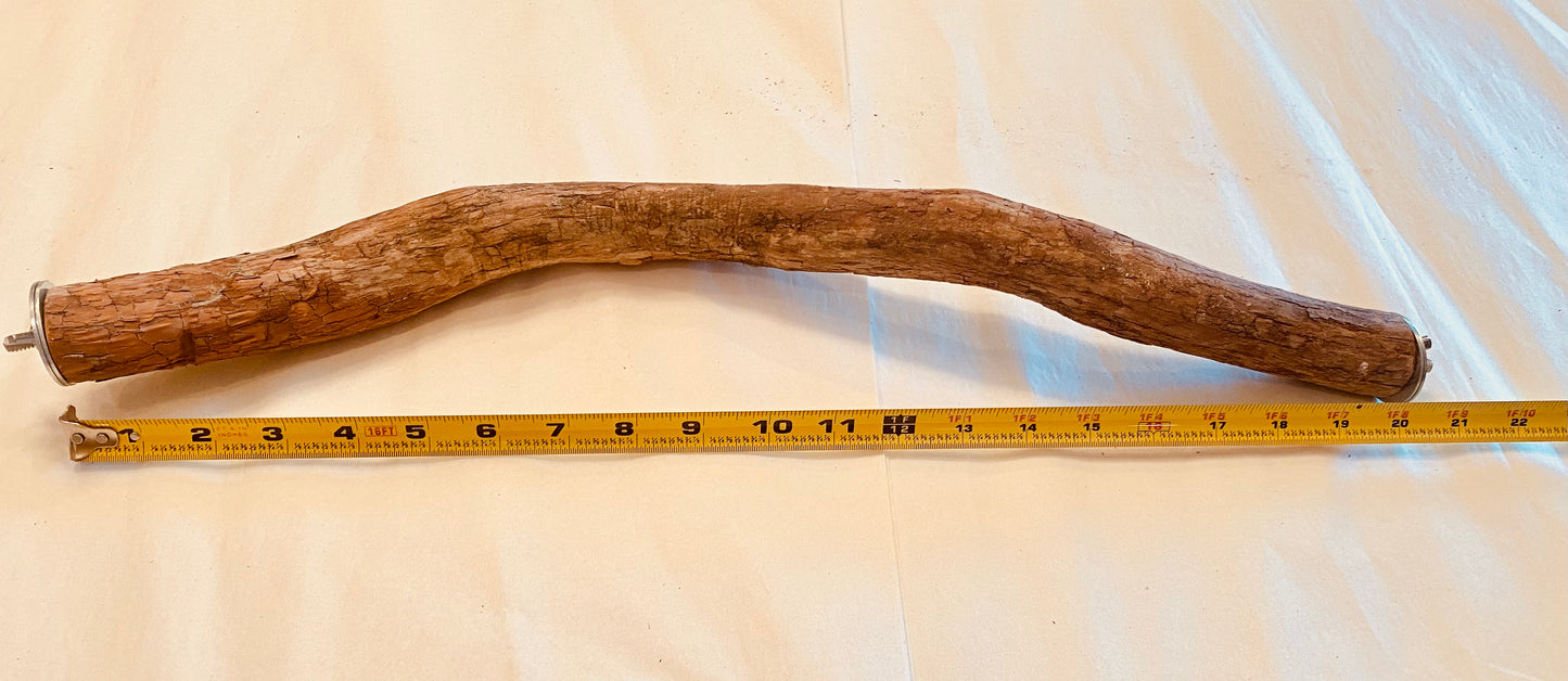 Custom Full length Dragonwood perches with an attachment at both ends